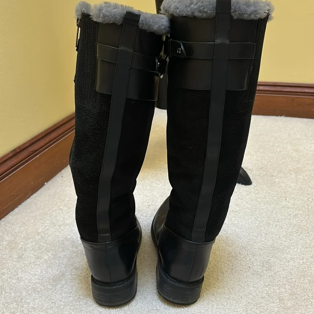 New! Blondo Via Shearling-Lined Waterproof Leather Boots size 7.5
